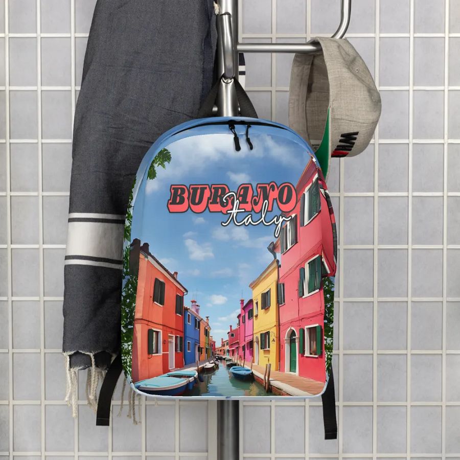 Burano Italy All Over Print Backpack product image (4)
