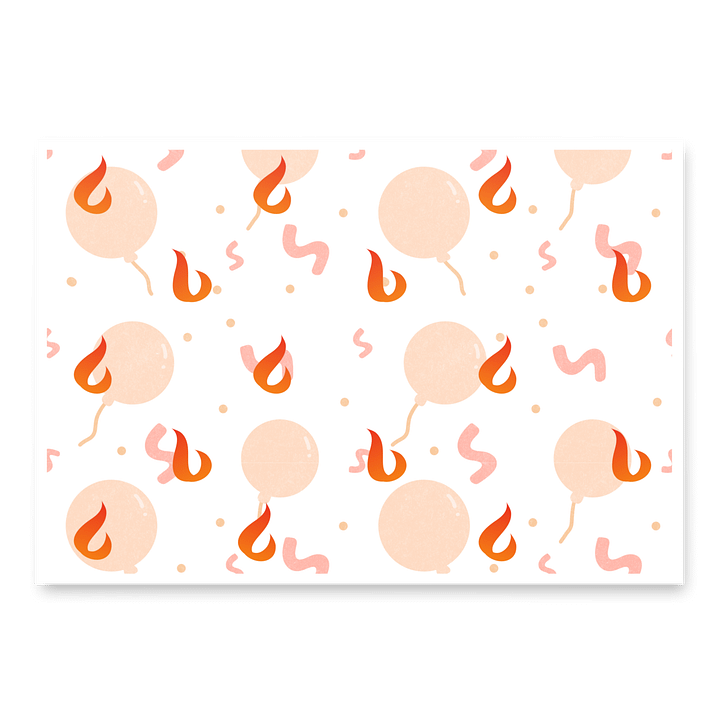 "Burn Birthday" Wrapping Paper product image (1)