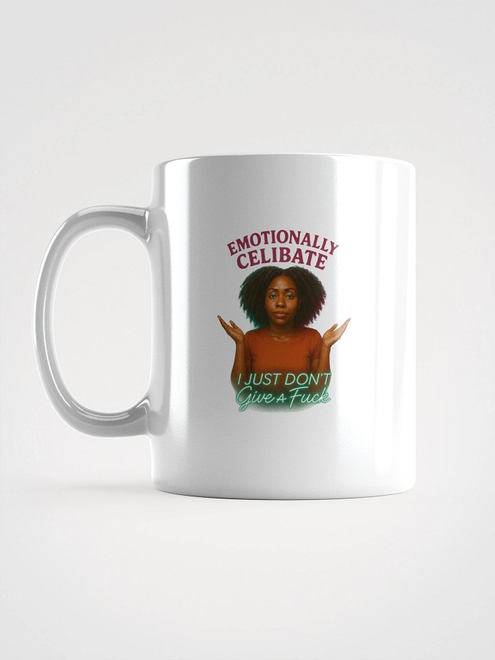 Emotional Guardrail Shrug White Glossy Mug product image (2)