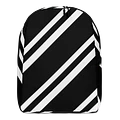 Striped Noir Minimalist Backpack product image (1)