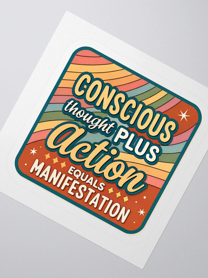 Manifestation Mantra Kiss Cut Sticker product image (6)