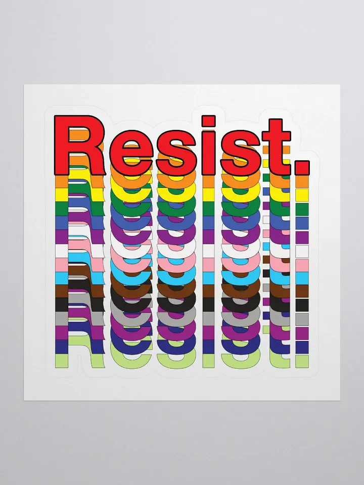 Resist - Rainbow Stickers product image (1)