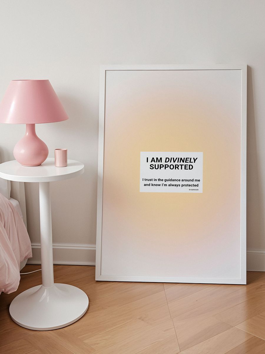 I Am Divinely Supported Gradient Print product image (3)