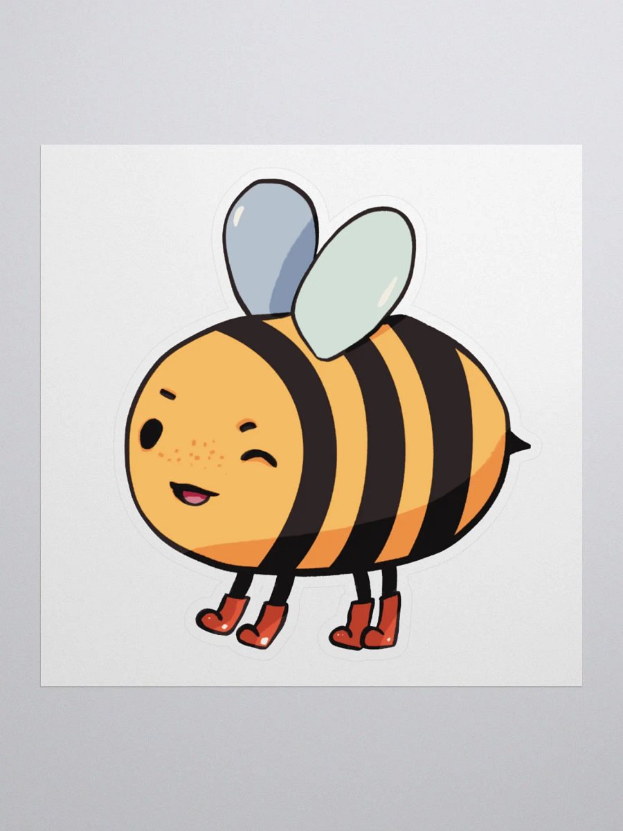 Cute booty bee (Kiss Cut Sticker) product image (1)