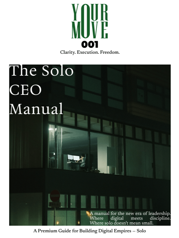 The Solo CEO Manual – First Edition product image (1)