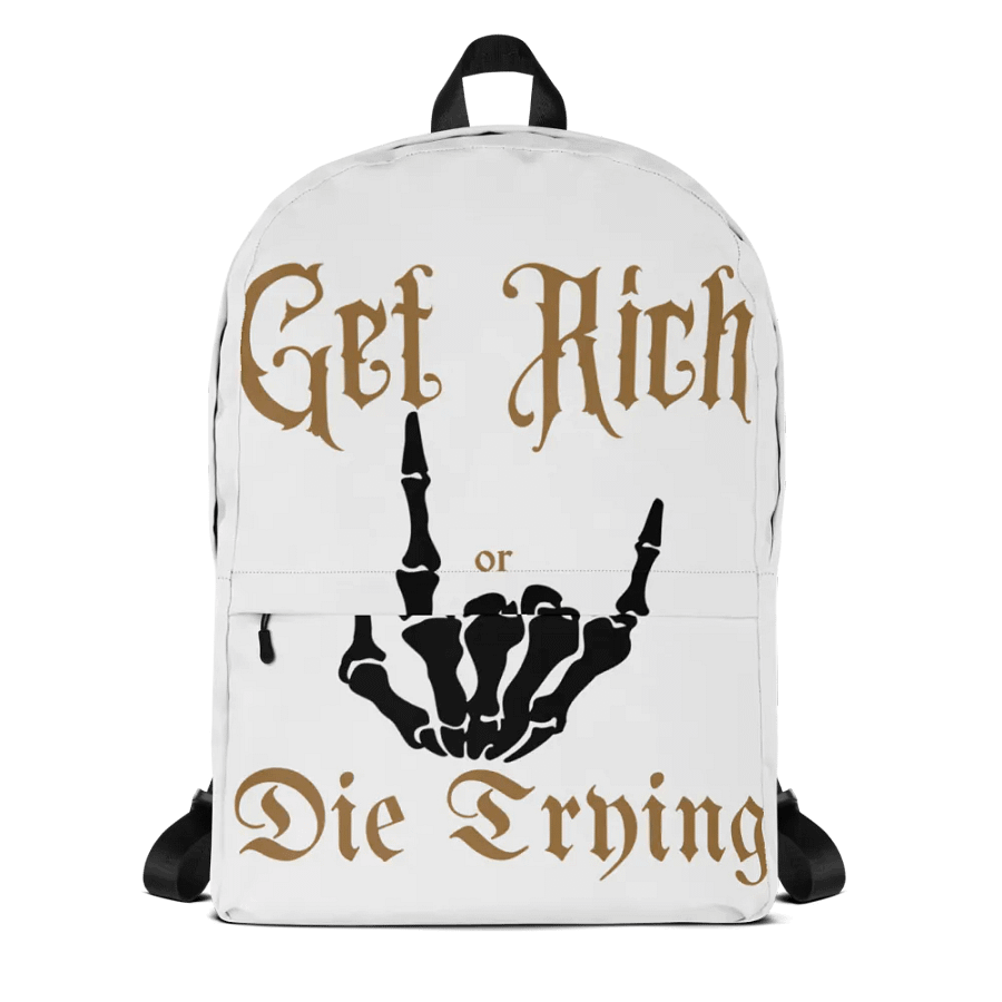 Get Rich or Die Trying Back Pack product image (1)