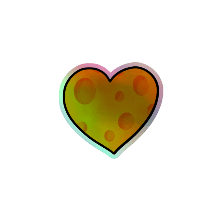Cheesy Heart Sticker product image (1)