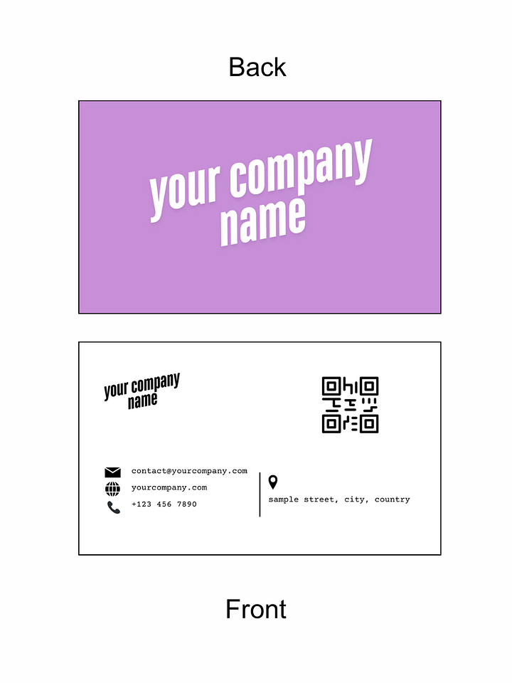 Pink Aesthetic Business Card | Customizable & Print-Read product image (2)