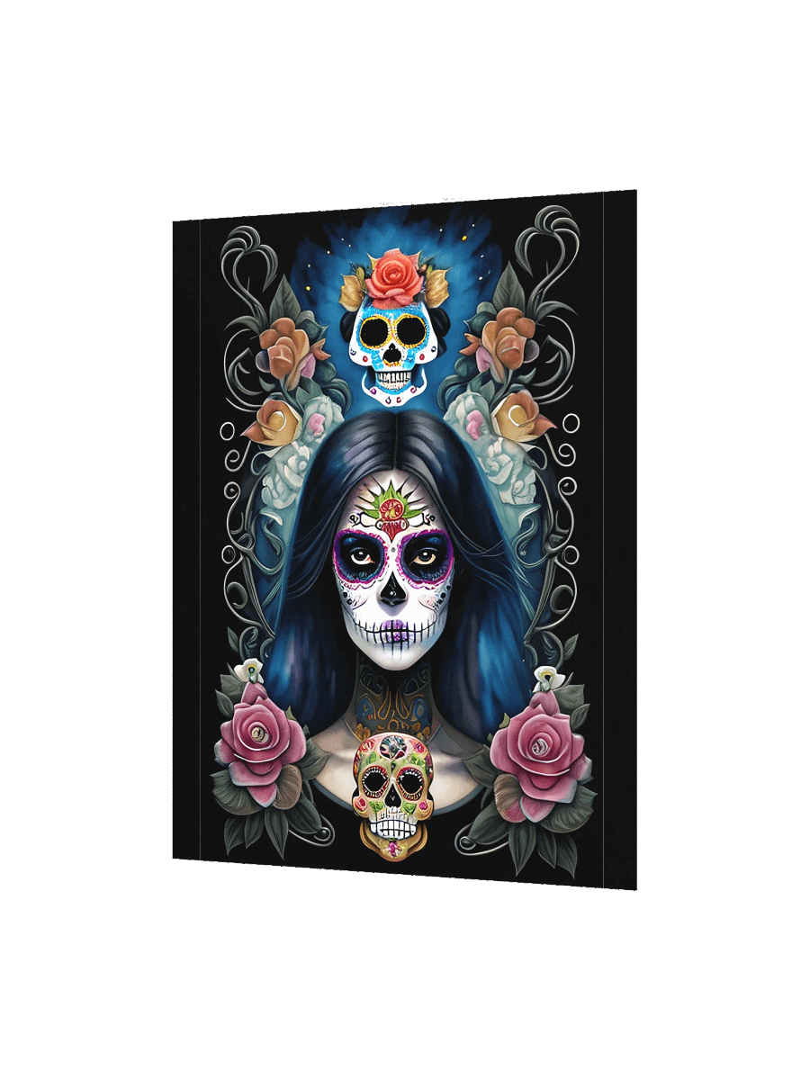 Sugar Skull Art - Girl in Skull Makeup Poster product image (6)