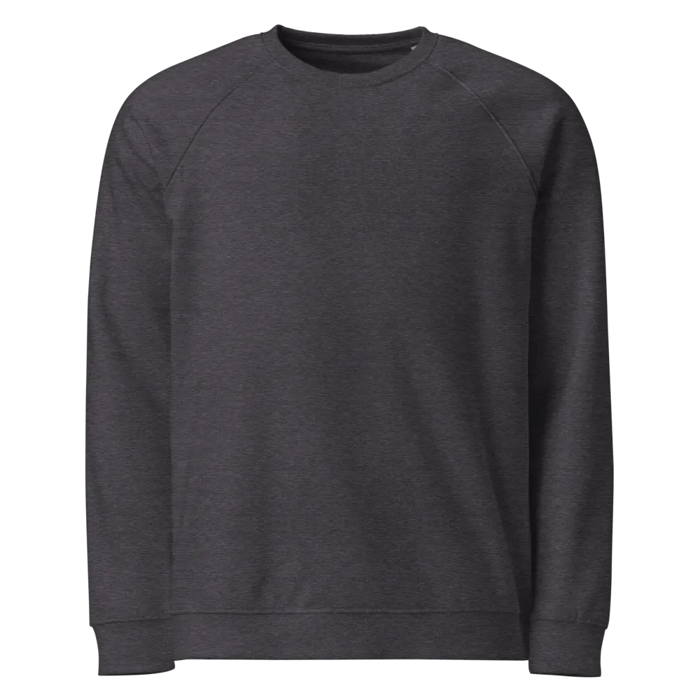 Plain Color Charcoal Heather Raglan Sweatshirt product image (5)
