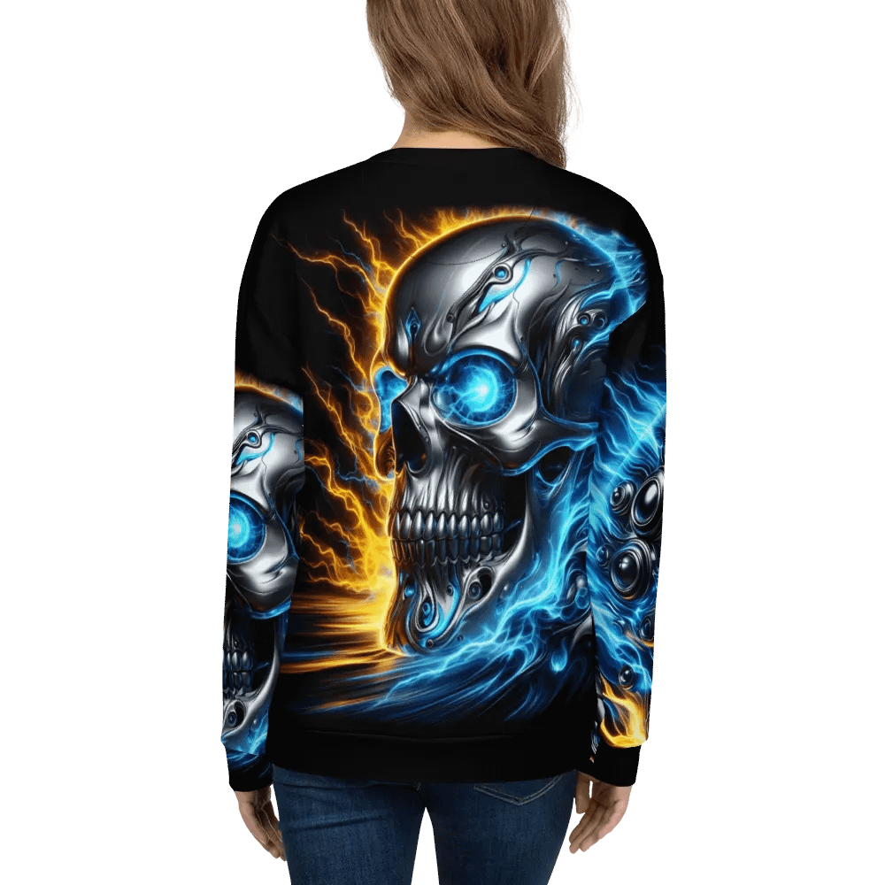 Ethereal Skull Glow - Unisex Sweatshirt #14 product image (7)