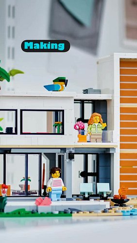 Home is where your family is. And your furniture and stuff

Renovated @lego Modern House Creator 3-in-1. Changed it up from a...