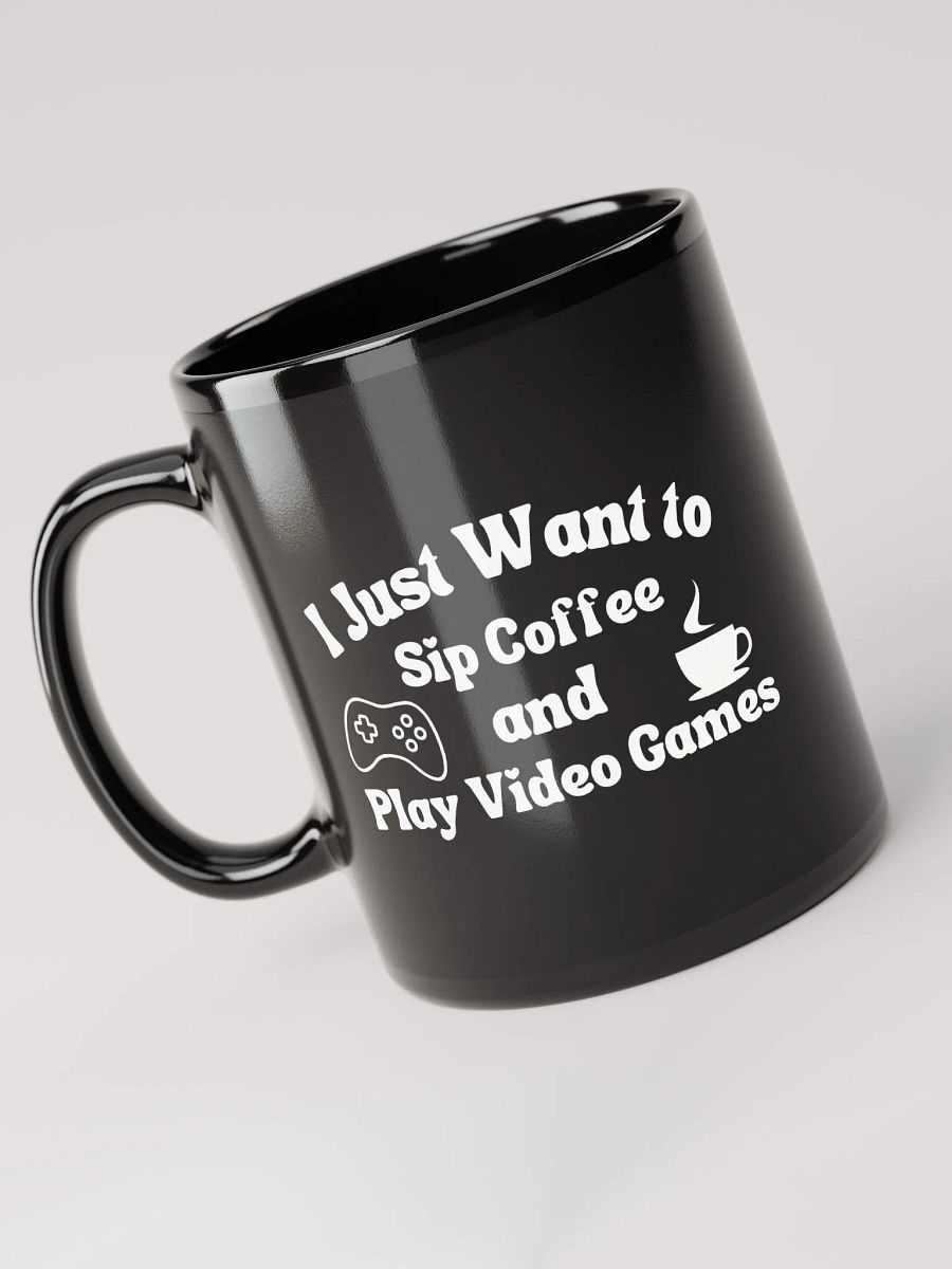 Coffee and Video Games Coffee Mug (Black) product image (5)