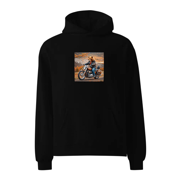 Bear On Harley Hoodie product image (1)