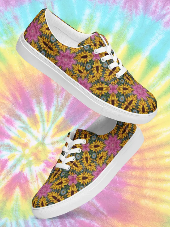 Floral Kaleidoscope Lace-Up Shoes product image (1)