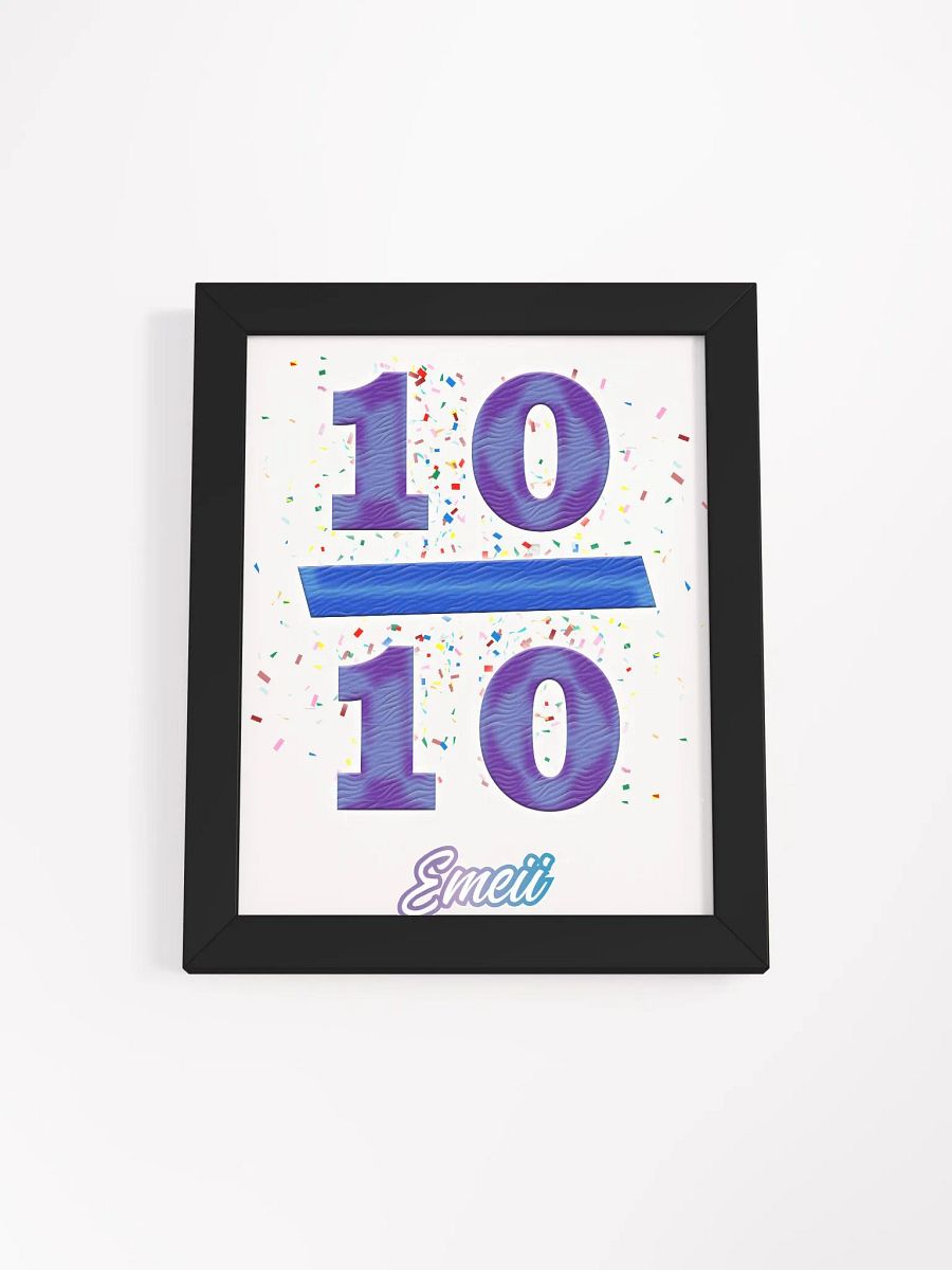 ''10/10'' Affiche mate encadrée de haute qualité product image (1)