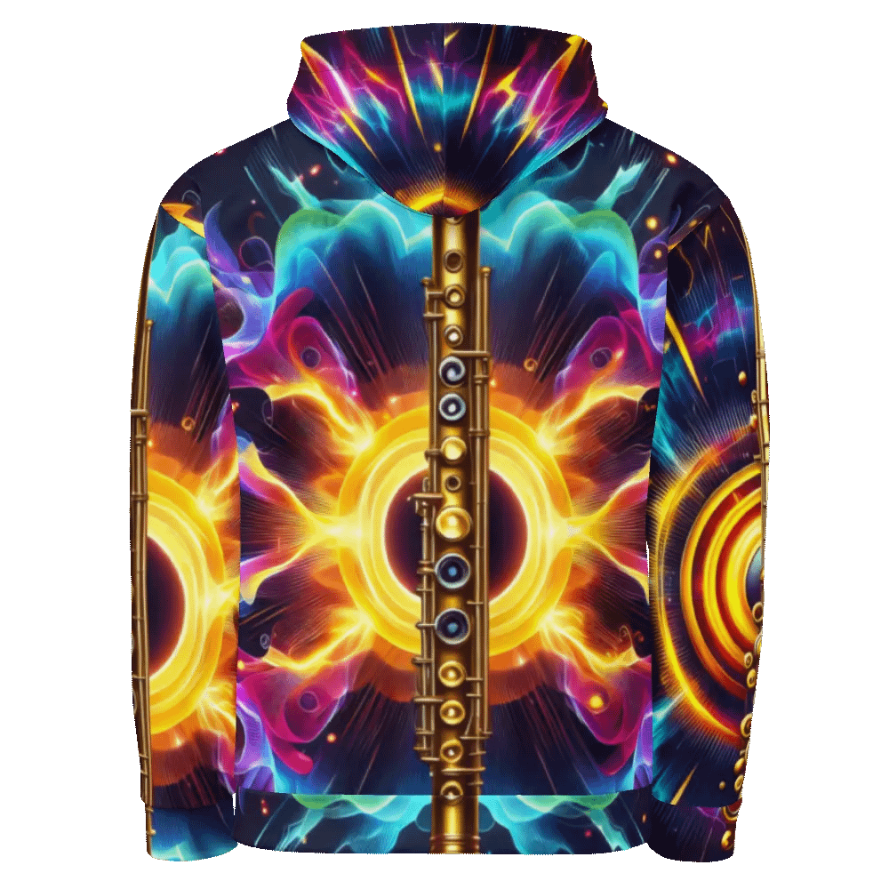 Flute Musical Instrument - All-Over Unisex Hoodie #18 product image (2)