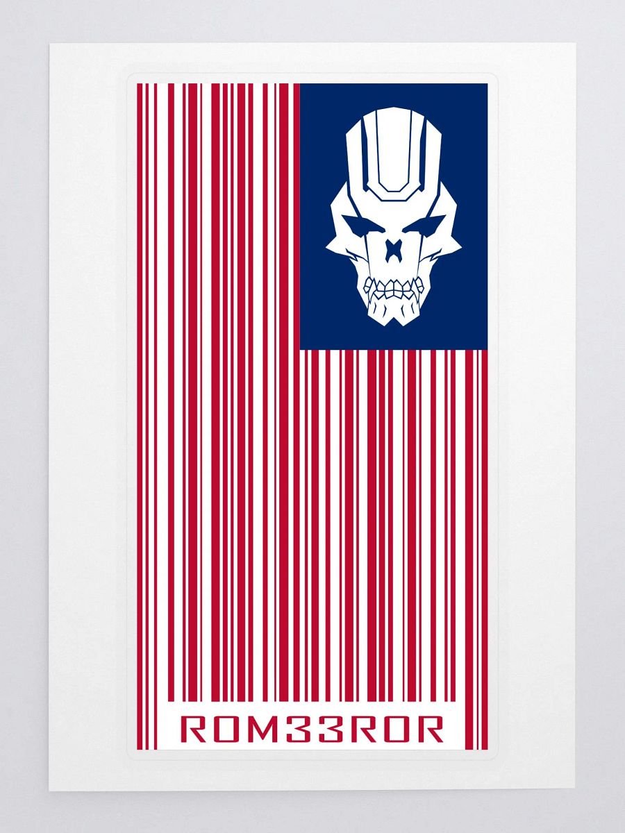 American Flag ROM33ROR Barcode Sticker product image (3)