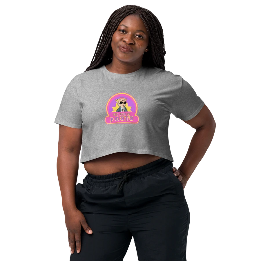 My Job is Posts Crop Top T-shirt product image (1)