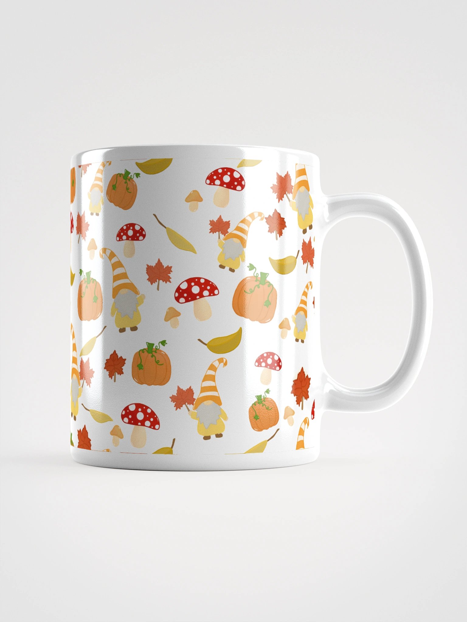 Fall with my Gnomies in White Pattern Mug product image (3)