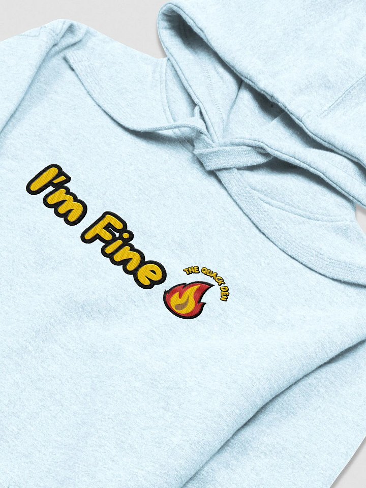 Embroided " I'm Fine " Unisex Hoodie product image (30)