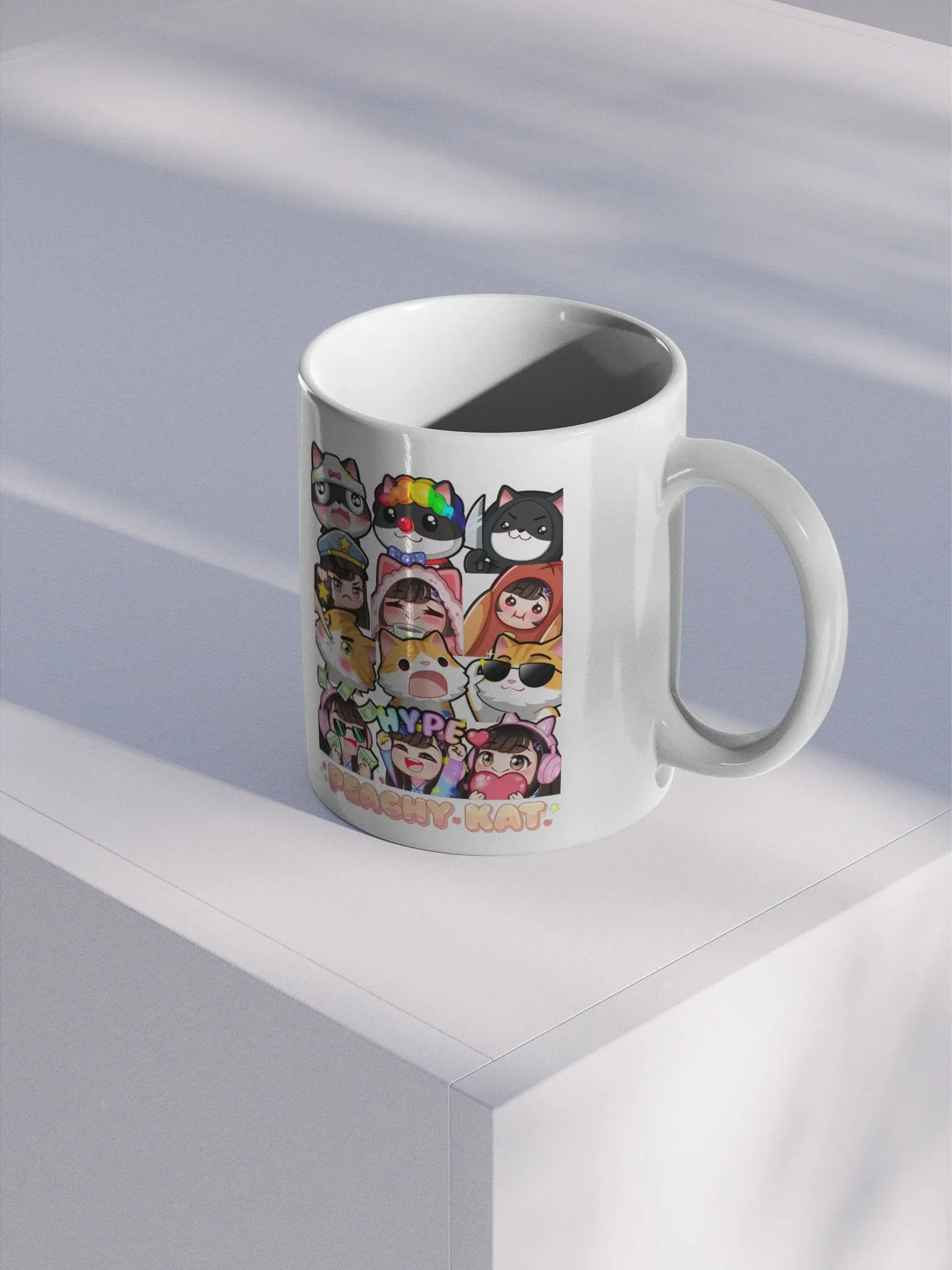 PeachyKat Emote Mug product image (2)