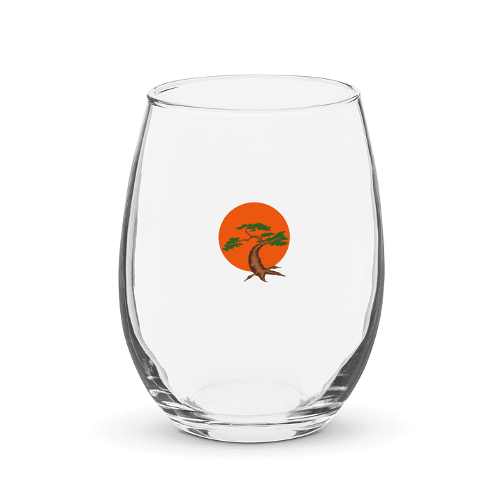 Bonsai Sunset Tree Stemless Wine Glass product image (1)