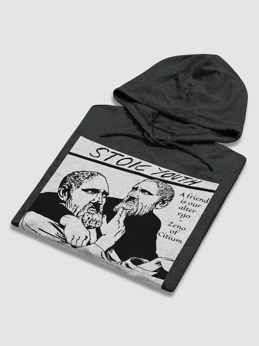 Stoic Youth Zeno of Citium quote District Lightweight Hoodie product image (6)