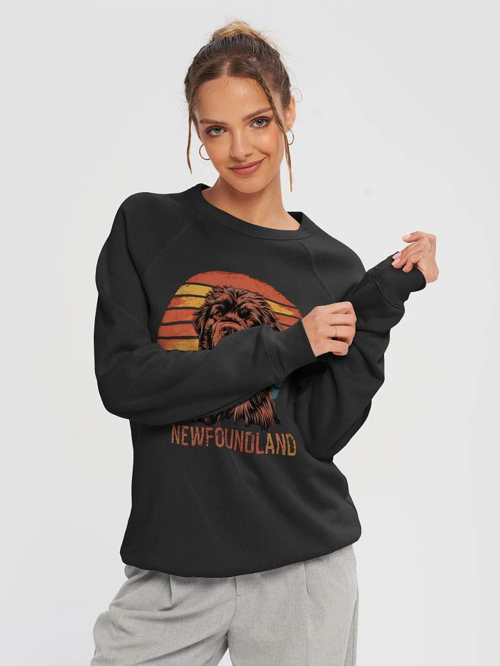 Vintage Newfoundland Dog Sweatshirt for Pet Lovers - Cozy and Soft product image (2)