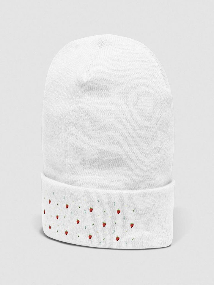 Strawberry Snowfall Winter Beanie product image (11)