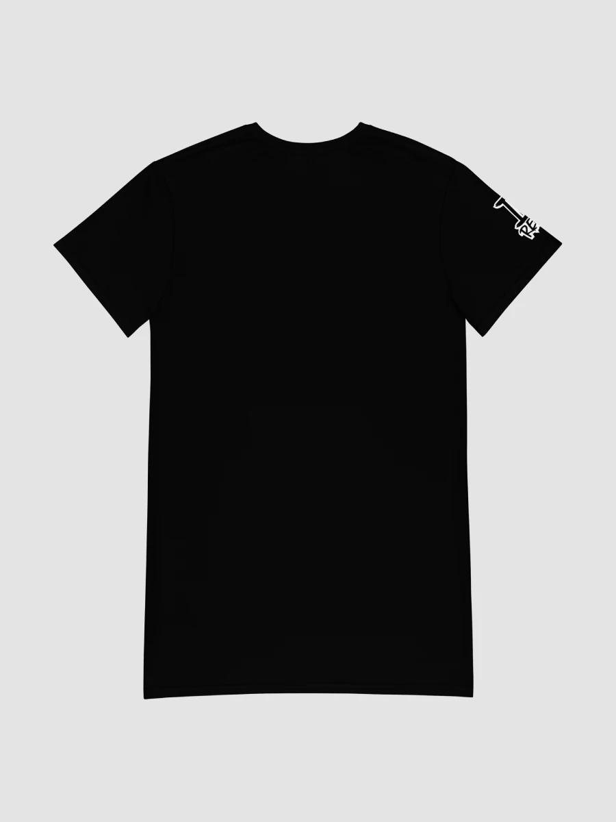 Sitting Girl Bear Black All-Over Print T-Shirt Dress product image (6)