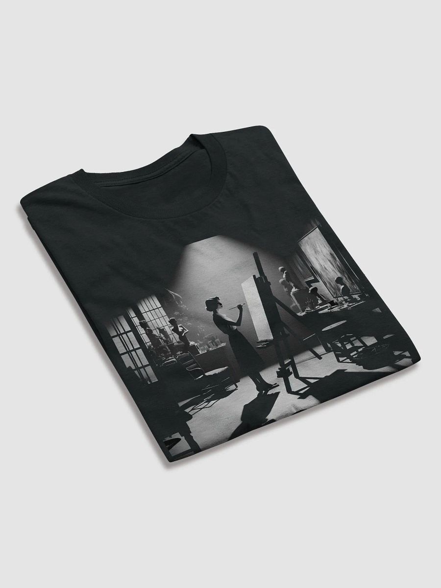 Noir Canvas: The Artist's Shadow (Front Print Womens Tee) product image (4)
