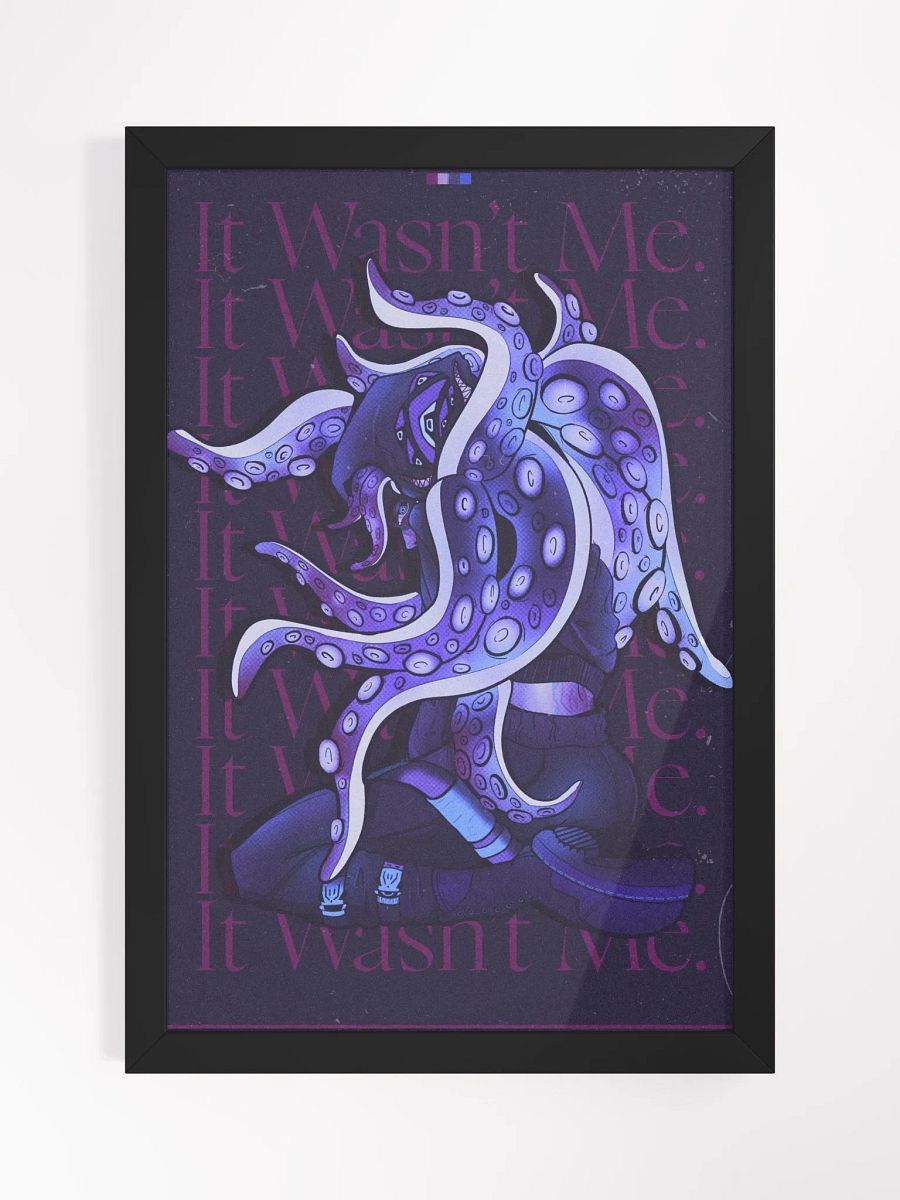 Hoodie Demon Framed Poster product image (1)
