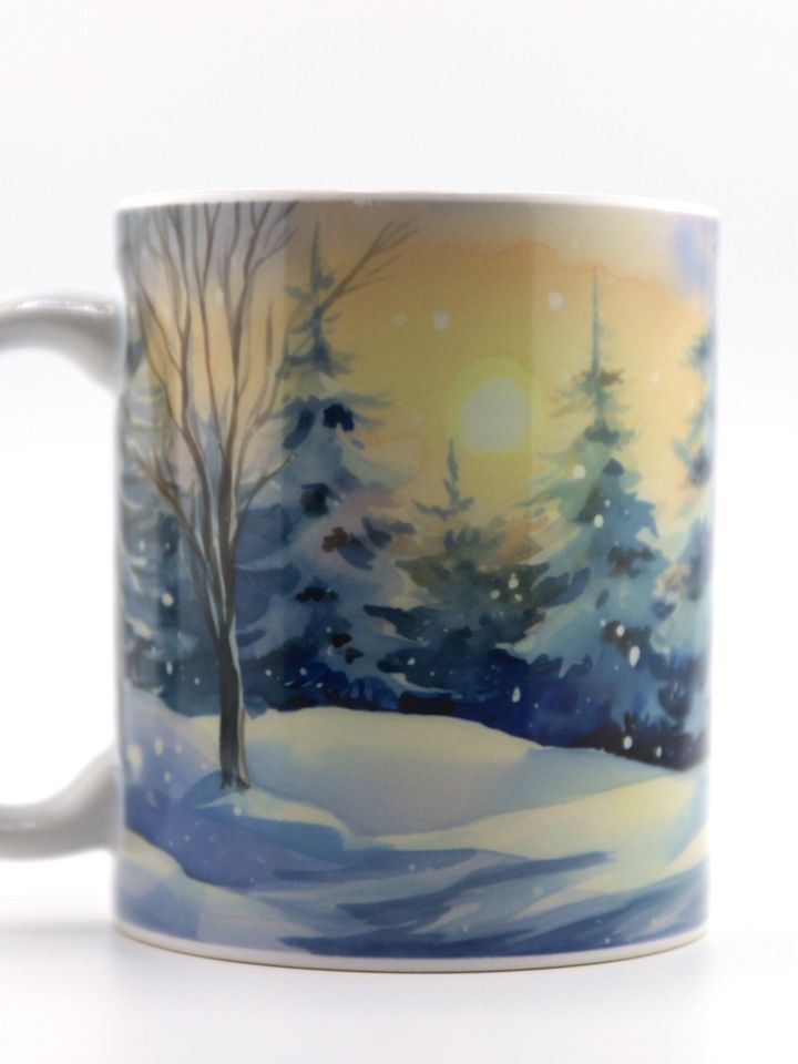 Festive Snowman Winter Wonderland 11oz Coffee Mug – Christmas Holiday Themed Ceramic Cup – Perfect for Hot Cocoa, Tea, and Coffee Lovers product image (2)