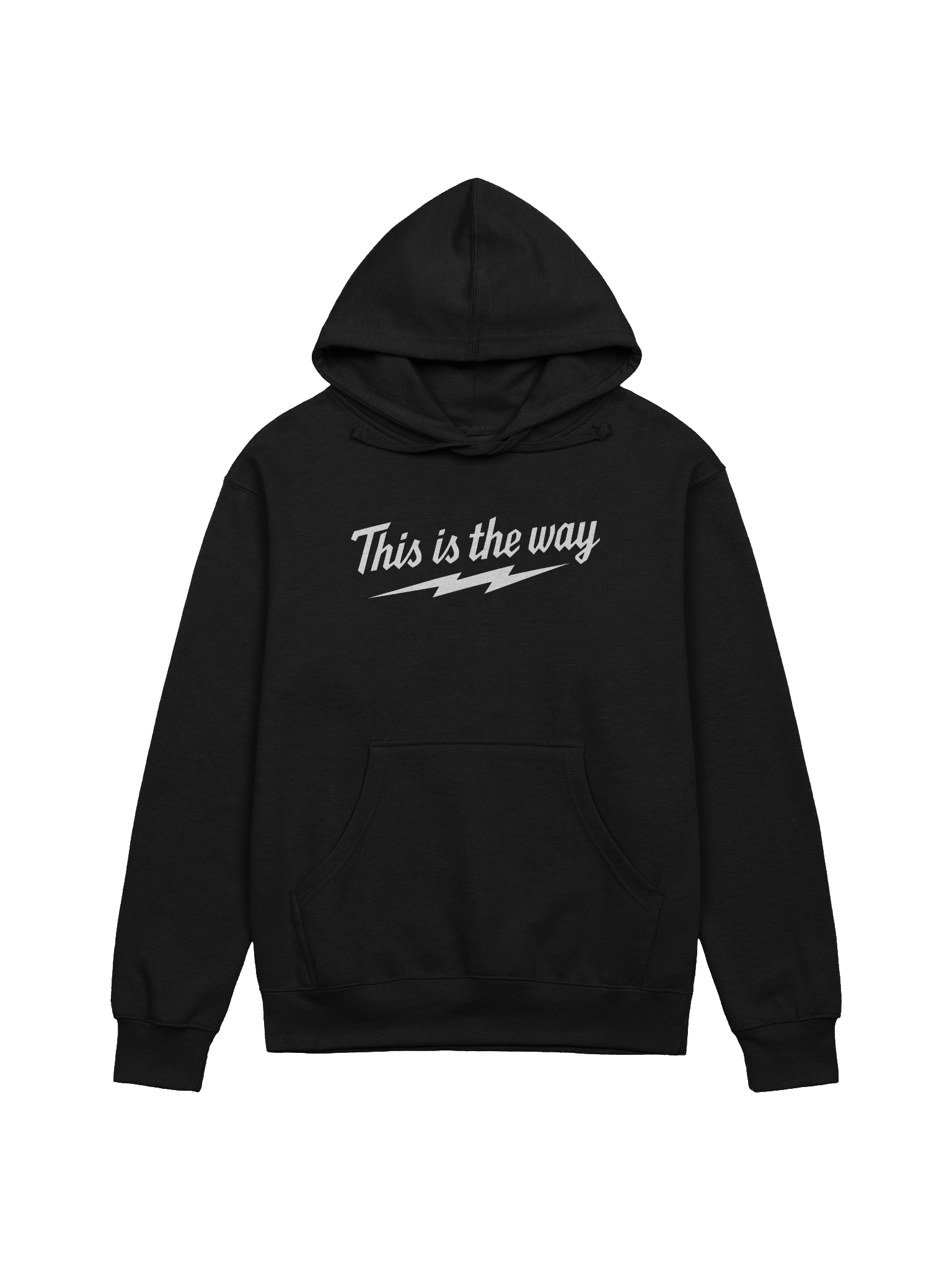 THIS IS THE WAY HOODIE (WHITE LOGO) product image (2)