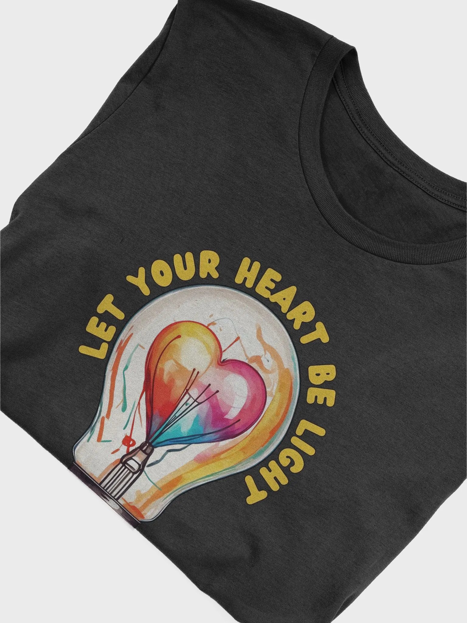 Reflective Bulbs Graphic T Shirt | Let Your Heart Be Light product image (3)