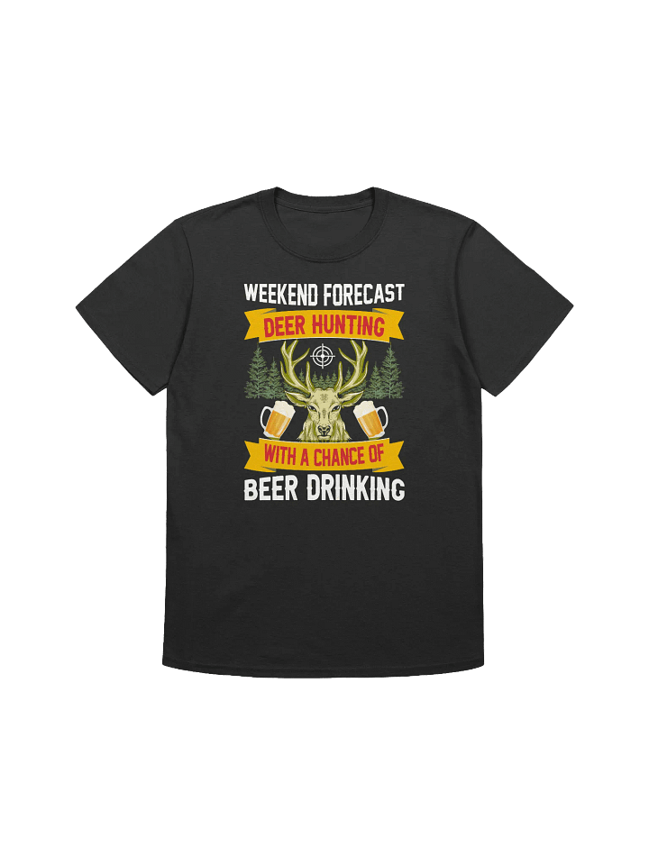 Deer Hunting Beer - Funny Weekend Forecast Graphic T-Shirt product image (4)