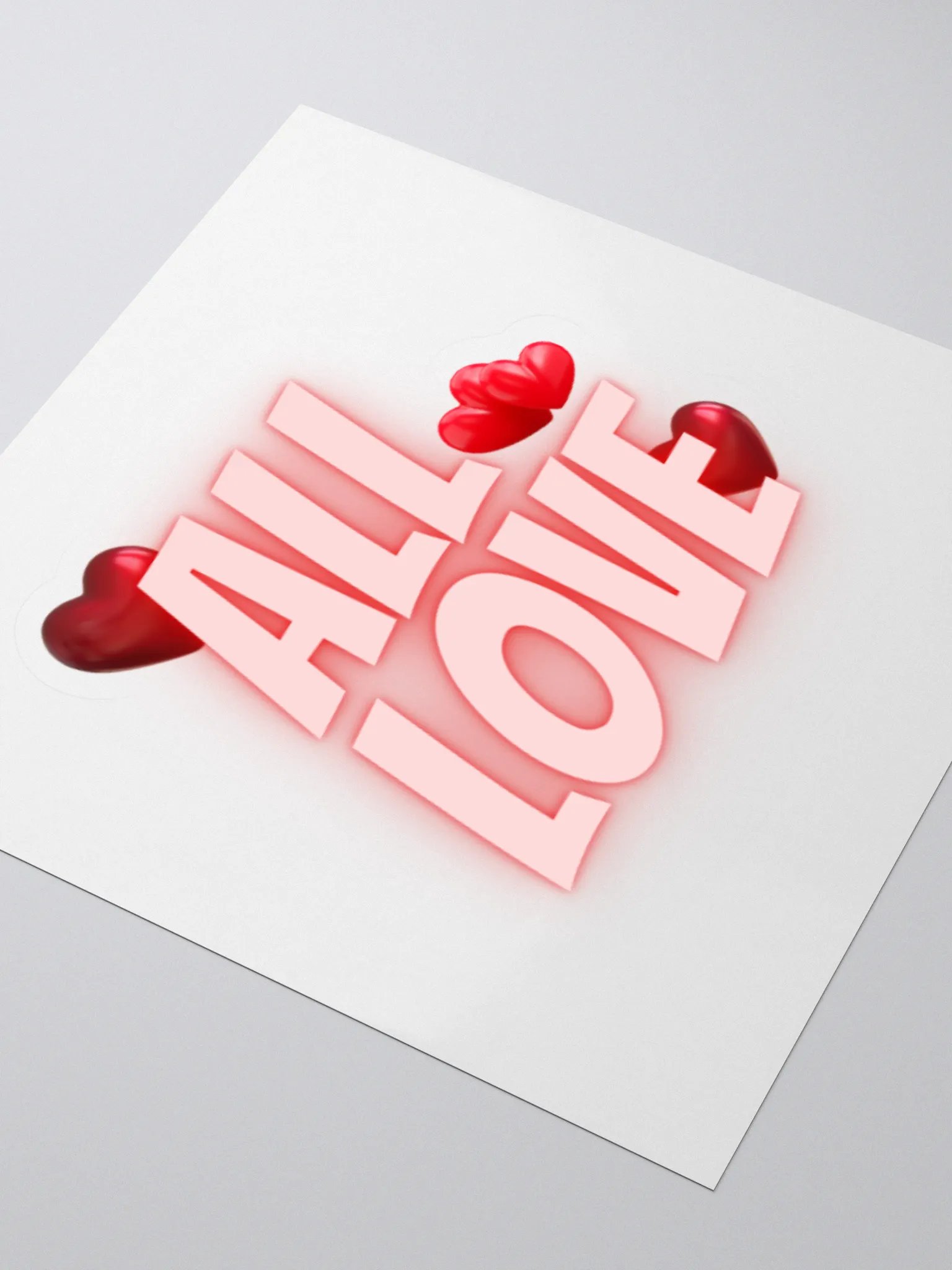 All Love Kiss Cut Stickers product image (3)