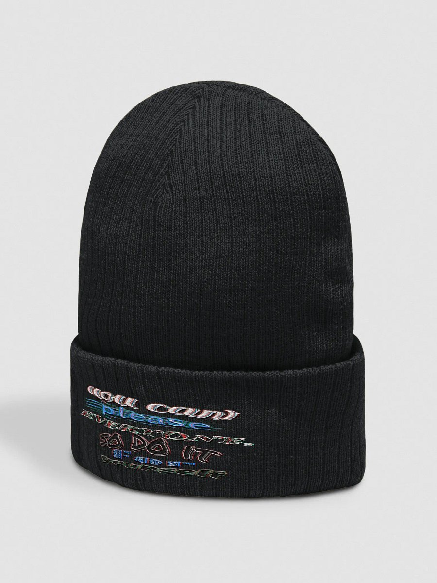 You Cant Please Everyone, So Do It For Yourself - Embroidered - Ribbed Knit Beanie product image (6)