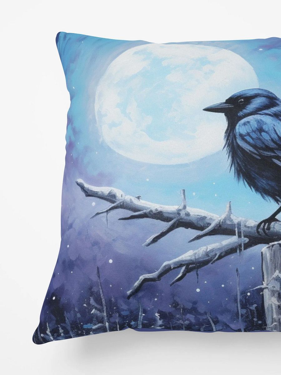 COZY PILLOW 🔵 A lonely bird on a cold branch product image (3)