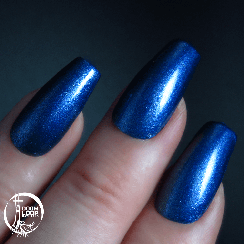 THE WOLVES OF WINTER - Deep Blue Shimmery Semi-Metallic Nail Polish product image (2)