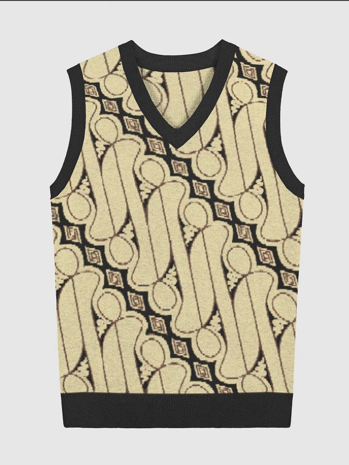 Batik Parang Rusak Knitted Relaxed Vest product image (1)