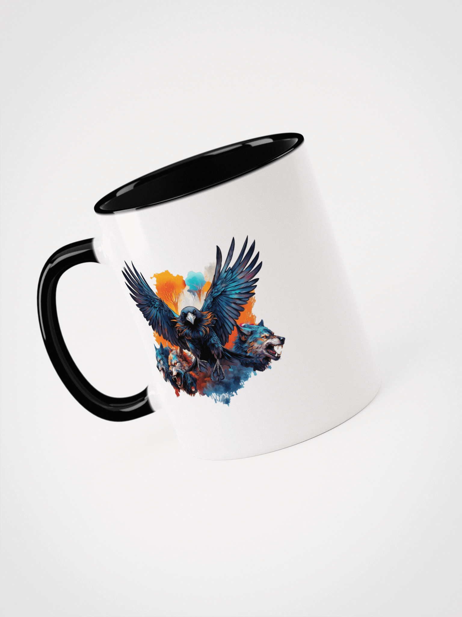 Wolves and Raven mug product image (12)