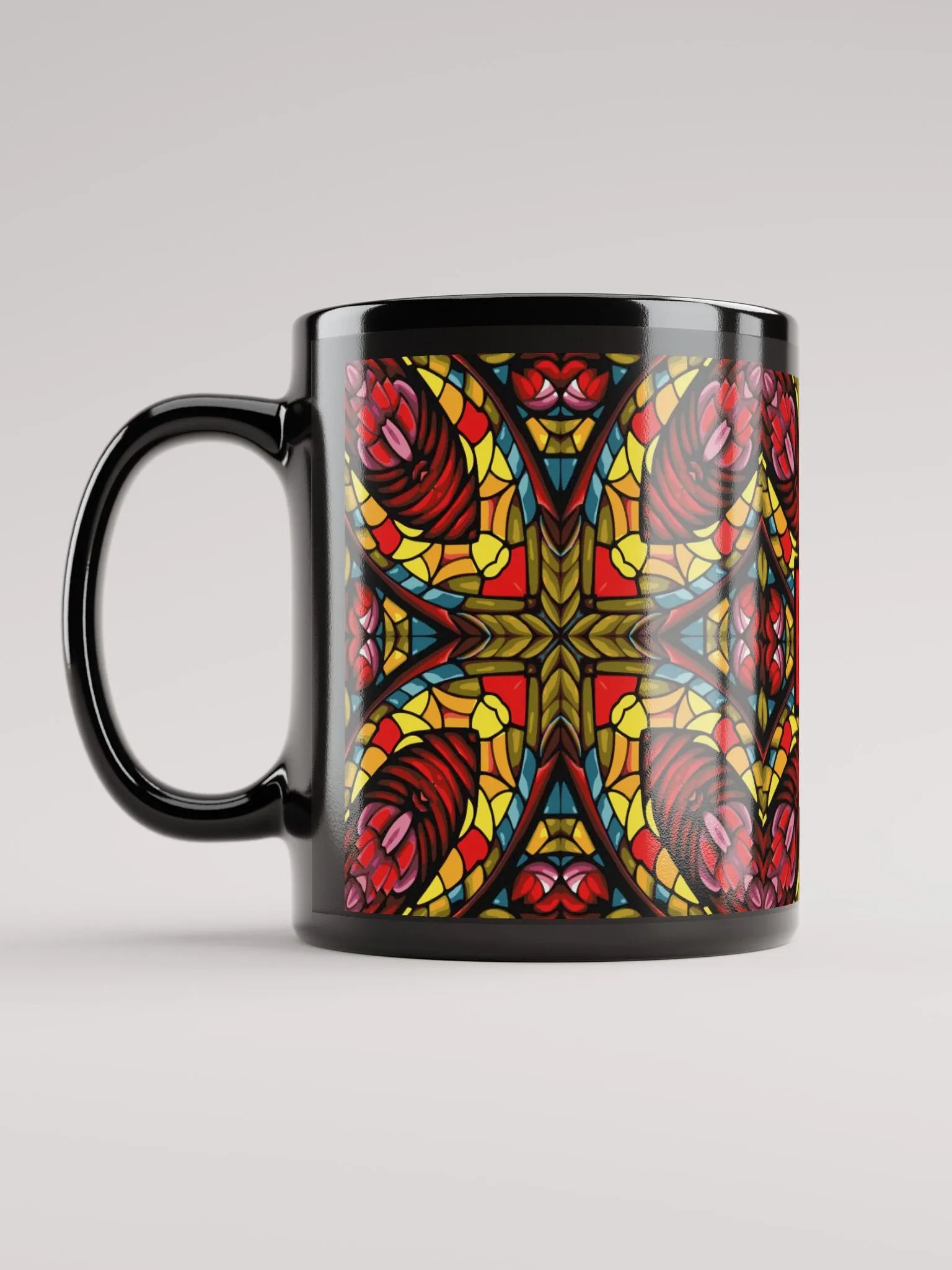 8T Sips Mosaic Black Glossy Mug product image (6)