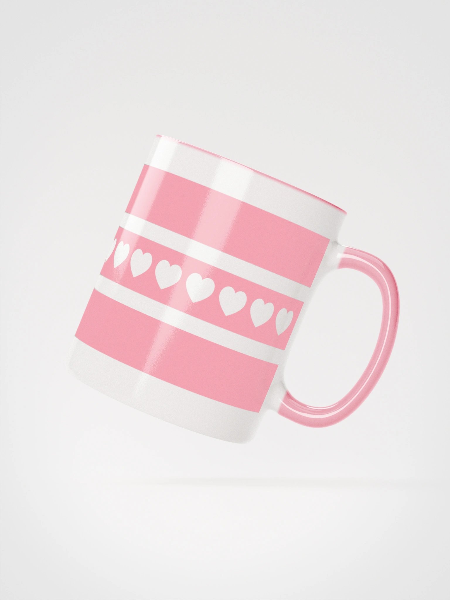 Cute Hearts Mug - Striped product image (2)