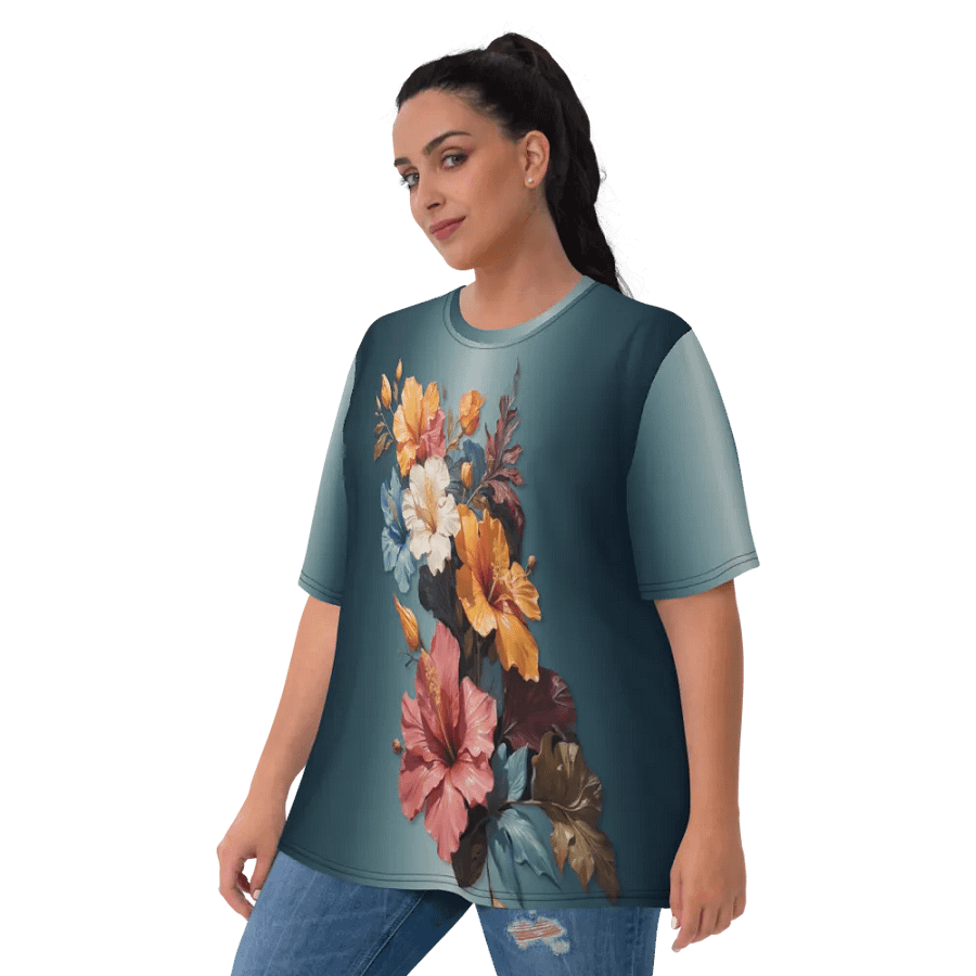 Floral Themed All Over Print T-shirt product image (3)