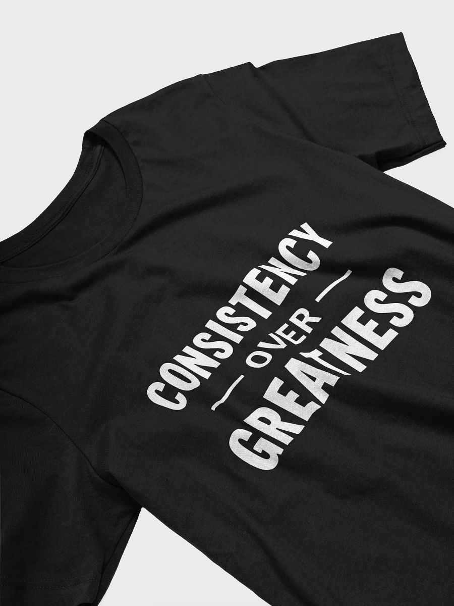 Unleash Your Inner Rock: Consistency Over Greatness – The T-Shirt That Transforms Your Journey product image (3)