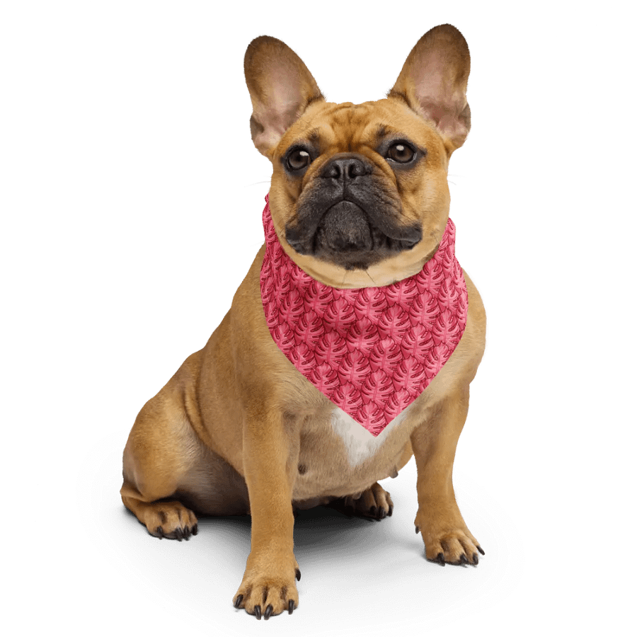 Pink Monstera Bandana product image (3)