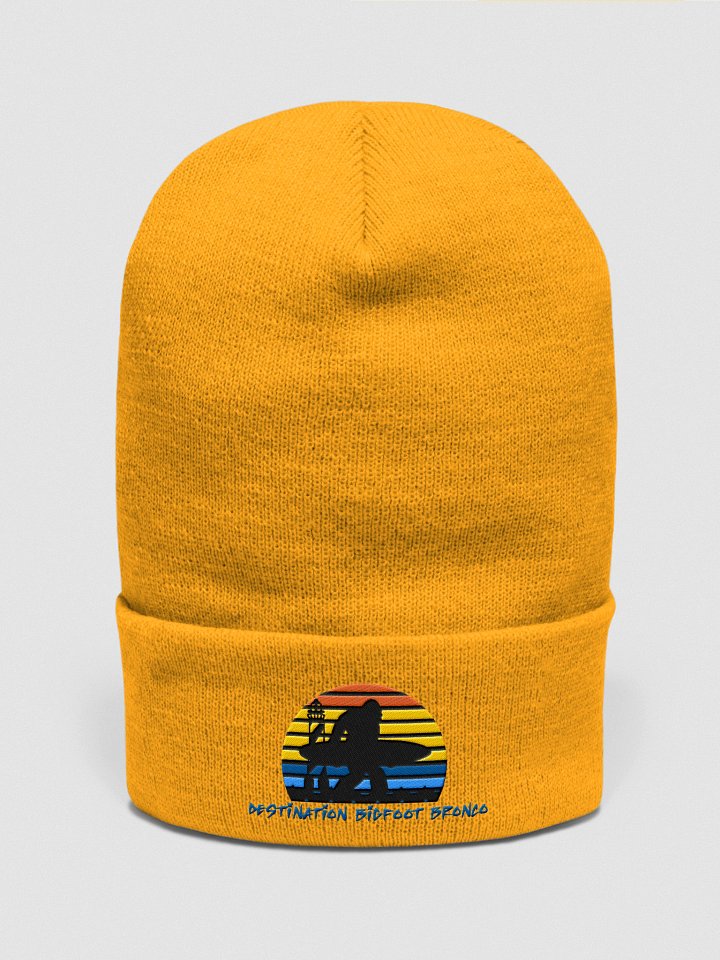Classic Logo Gold Cuffed Beanie product image (1)