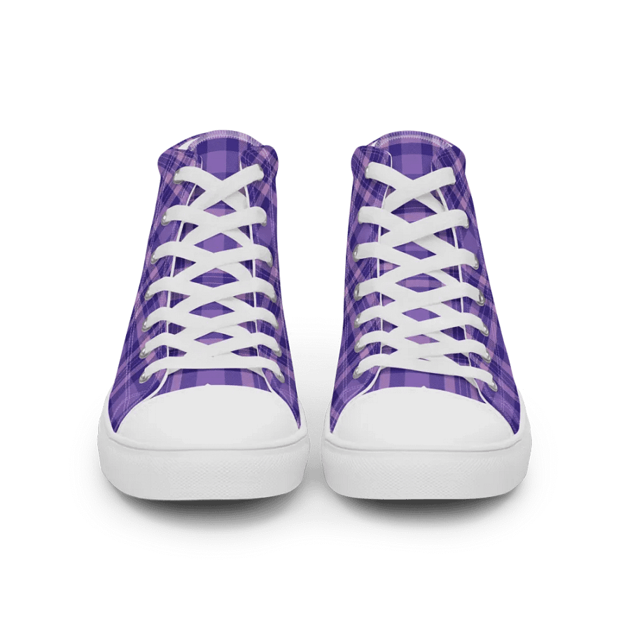 Men's Purple Tartan High Tops product image (3)